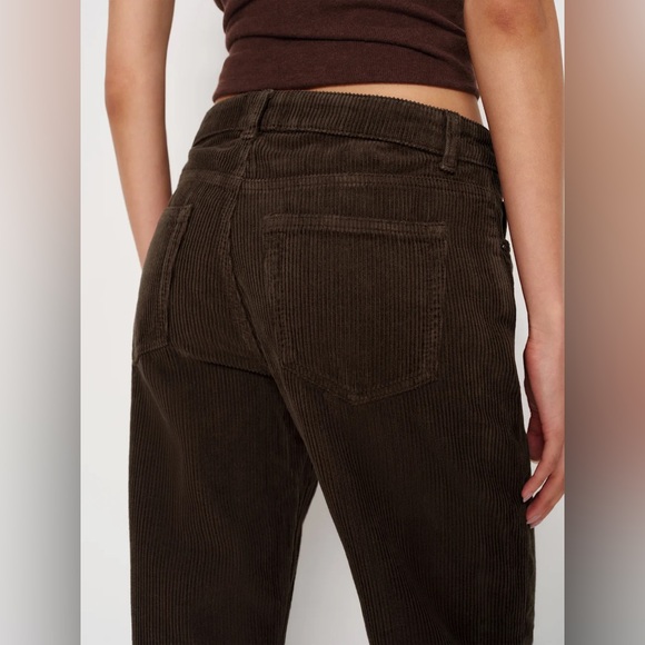 Reformation Charlee Low Rise Straight Leg Jeans Brown - Size 29 - Picture 3 of 7